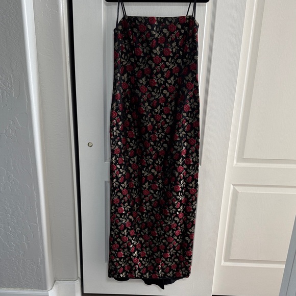 ECU Jessica McClintock GUNNE SAX formal rose bustled dress 13/14 - Picture 1 of 7